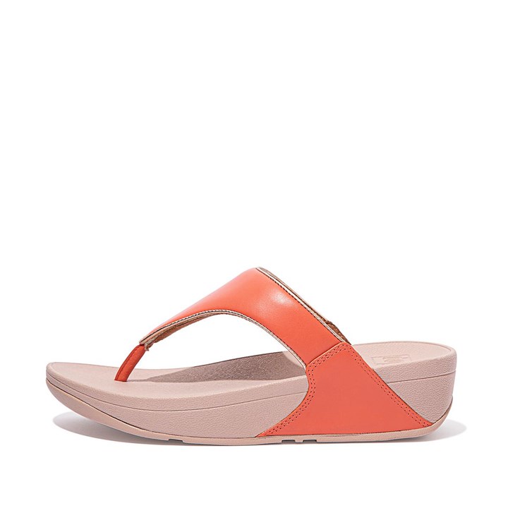 Fitflop Lulu Pop Binding Leather Sandals Toe-Post Sandals