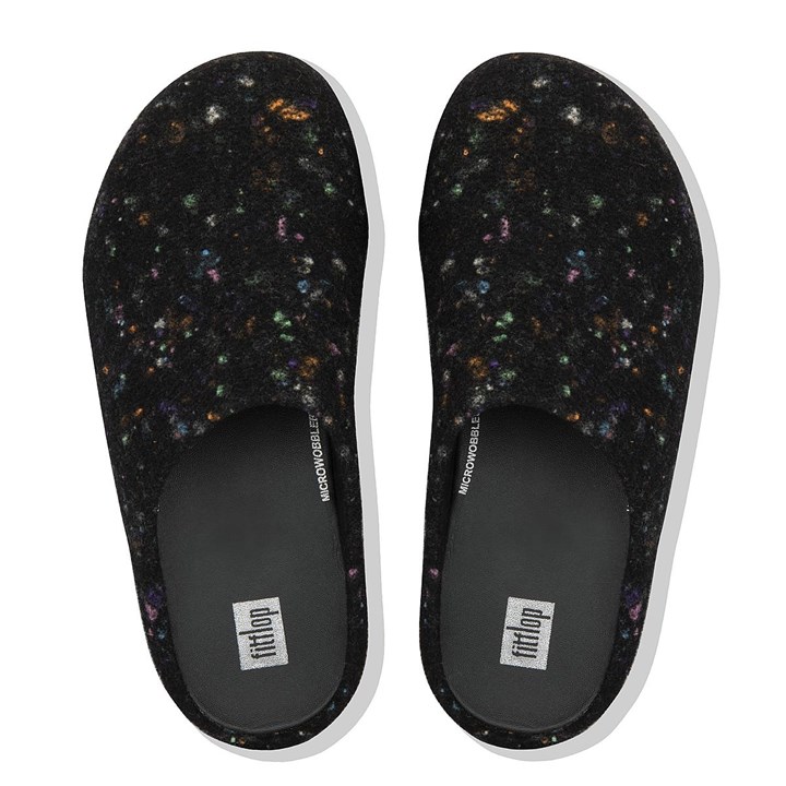 Fitflop Shuv Felt Mules & Clogs