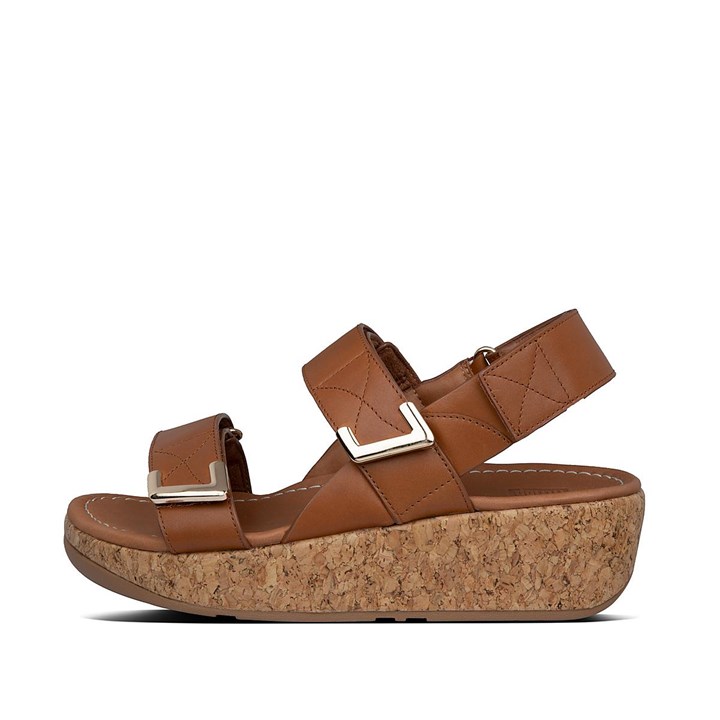 Fitflop Remi Adjustable Leather Back-Strap Sandals