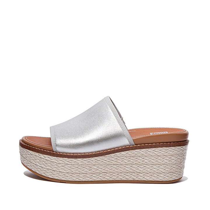 Fitflop Eloise Mixed Metallics Wedge Slides Wedge Sandals