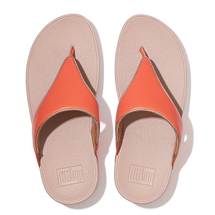 Fitflop Lulu Pop Binding Leather Sandals Toe-Post Sandals