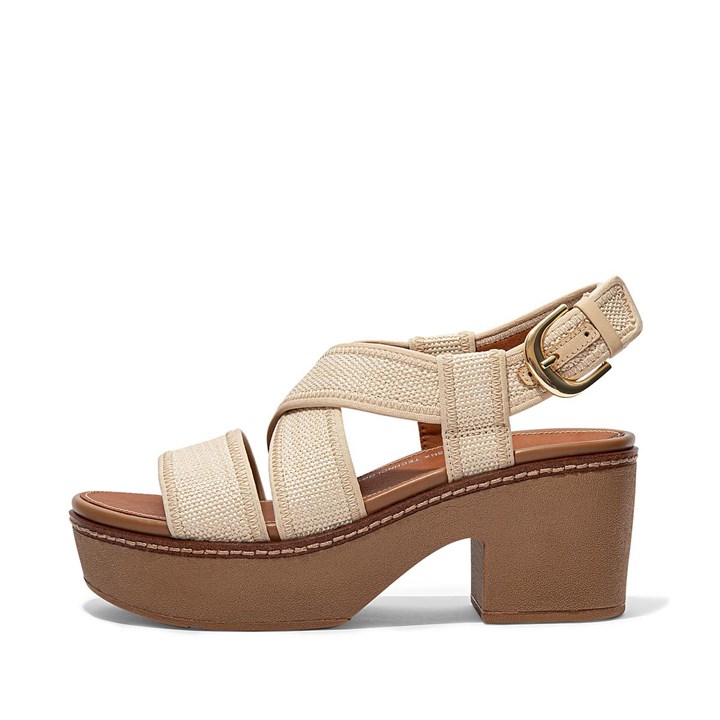 Fitflop Pilar Woven Back-Strap Platform Platform Sandals