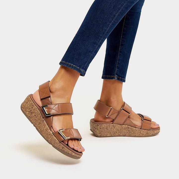 Fitflop Remi Adjustable Leather Back-Strap Sandals