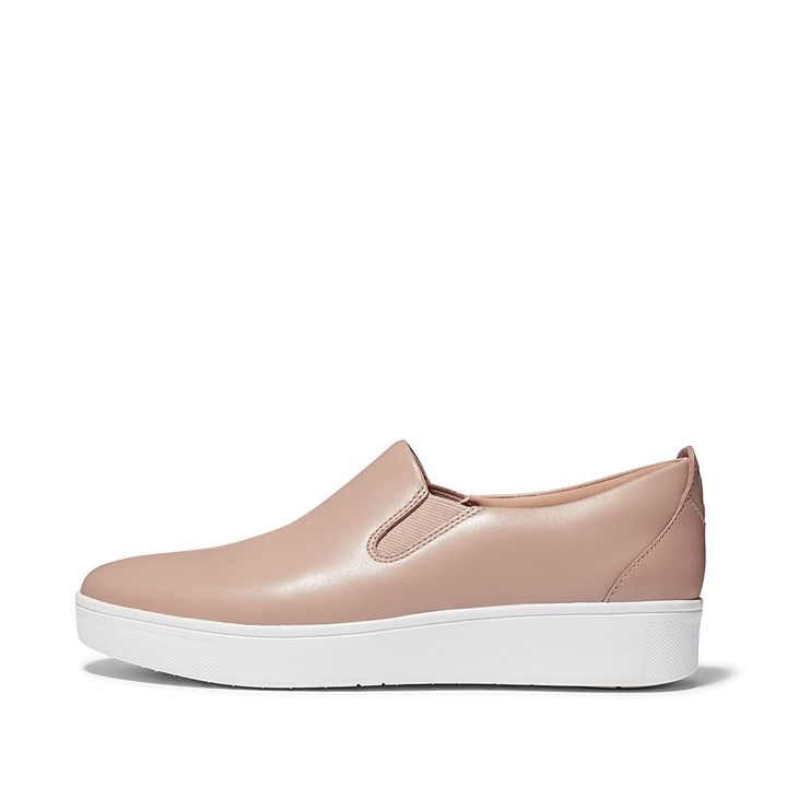 Fitflop Rally Leather Slip On Shoes