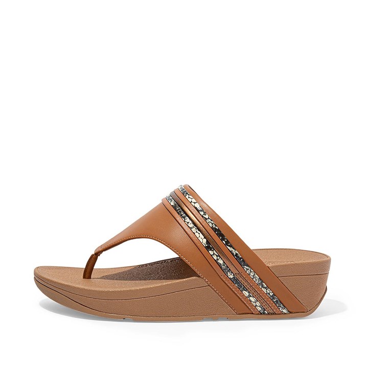 Fitflop Olive Snake Bangle Toe-Post Sandals
