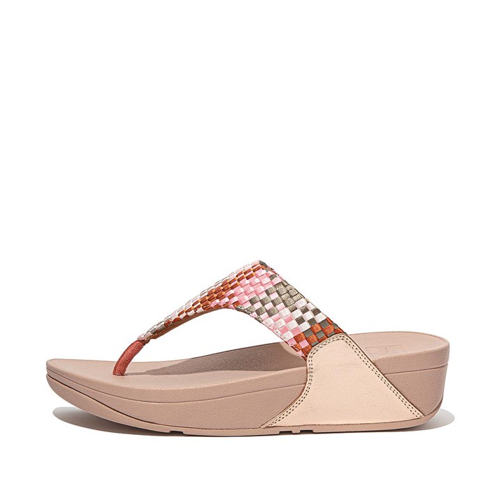 Fitflop Lulu Silky Weave Toe-Post Sandals