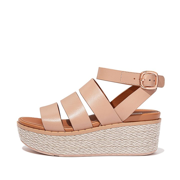 Fitflop Eloise Espadrille Leather Wedge Sandals