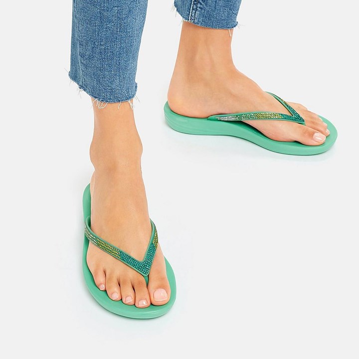Fitflop Iqushion Ombre Sparkle Flip Flops