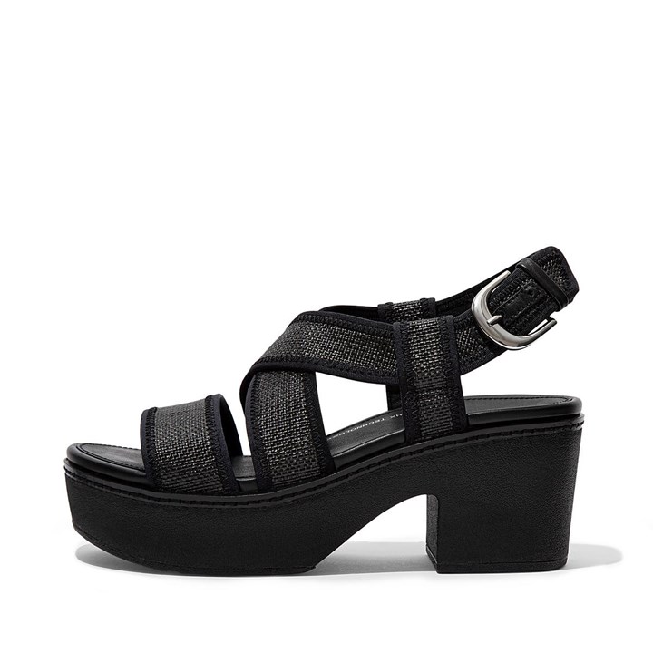 Fitflop Pilar Woven Back-Strap Platform Platform Sandals