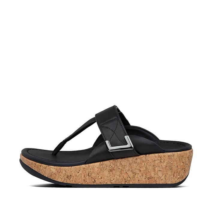 Fitflop Remi Adjustable Leather Slides
