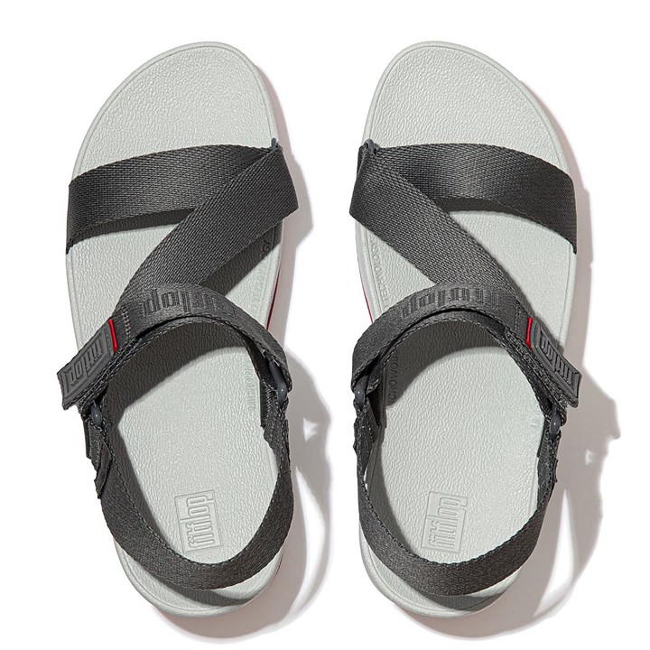 Fitflop Surfa Woven-Logo Z-Strap Back-Strap Sandals