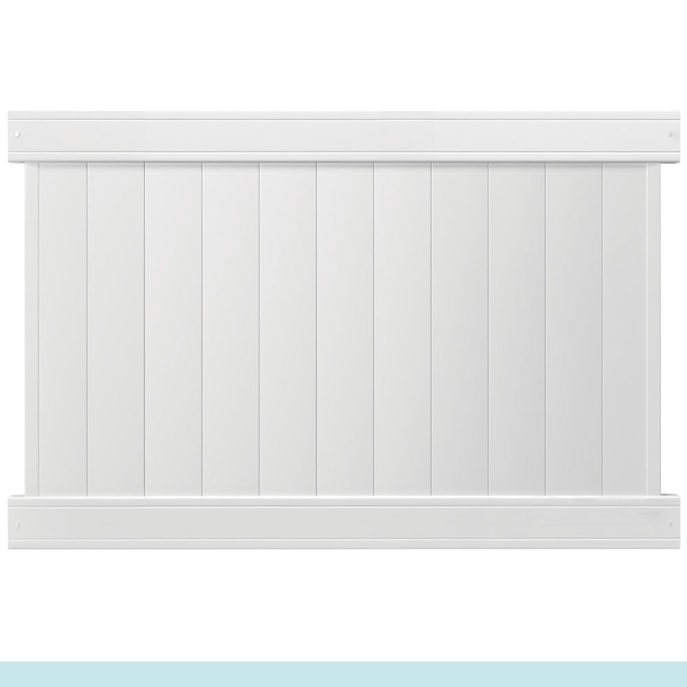 Outdoor Essentials Pro Series 4x6 Lakewood White Vinyl Privacy Fence
