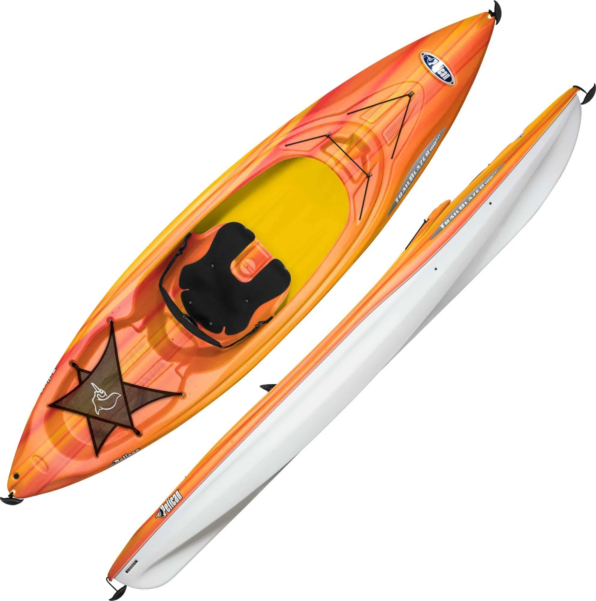 Pelican Trailblazer 100 NXT Kayak Fade Red Yellow