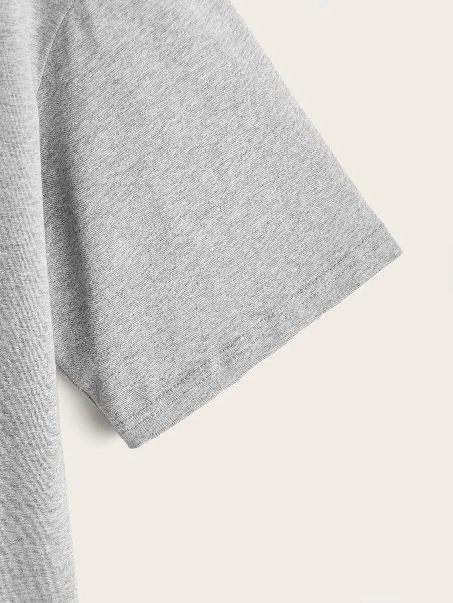 SHEIN Figure Graphic Drop Shoulder Tee