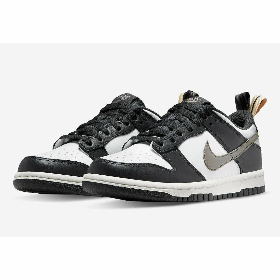 NIKE DUNK LOW BLACK WHITE METALLIC (GS) - KC01