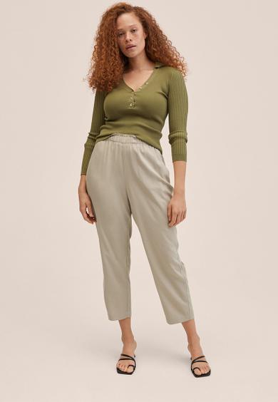 Trousers fluido - light pastel grey