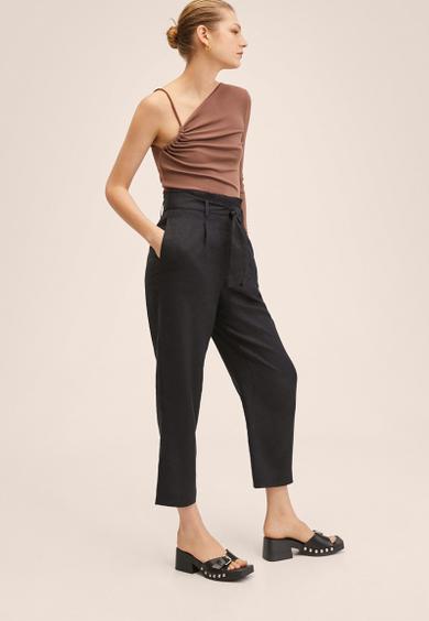 Trousers ampabelt - black
