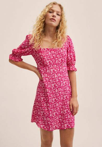 Dress solange - bright pink