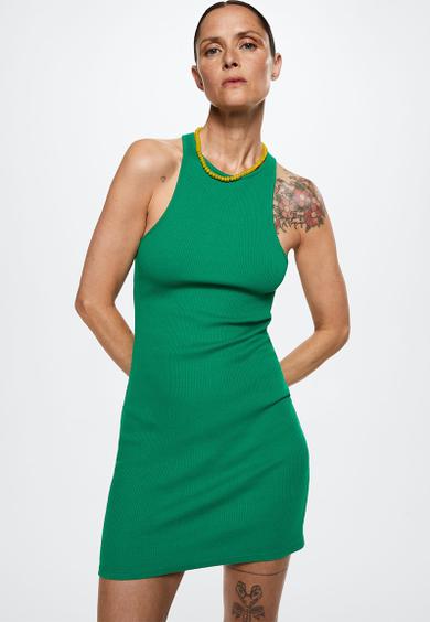 Dress ribi - green