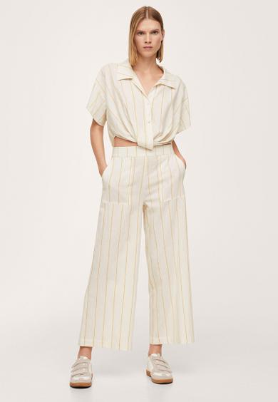 Trousers capri-h - natural