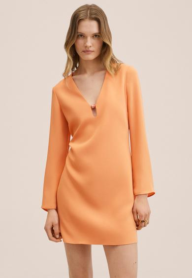 Dress almond - light pastel orange