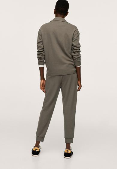 Trousers pique - khaki