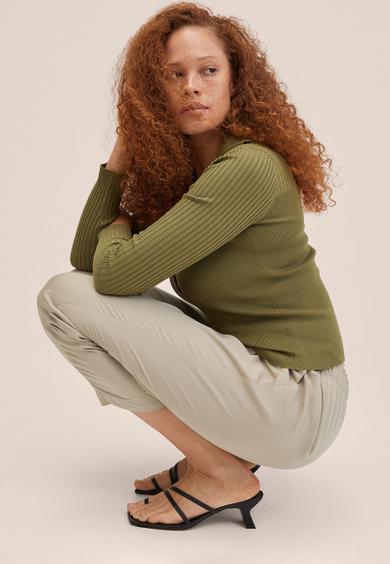Trousers fluido - light pastel grey