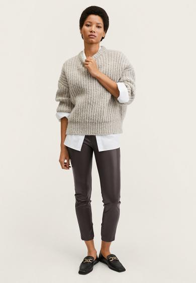 Leggings londonpu - dark brown