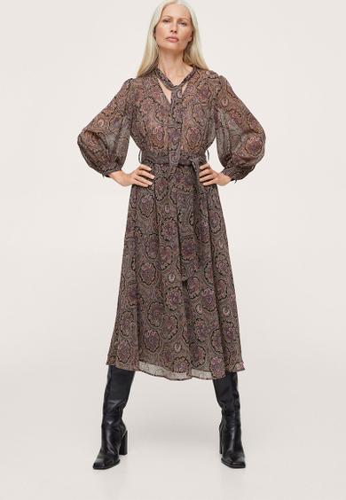 Dress paisley - black