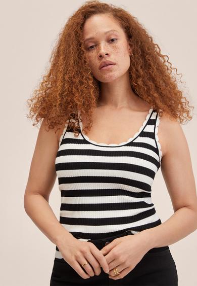 Top crochy - black & white