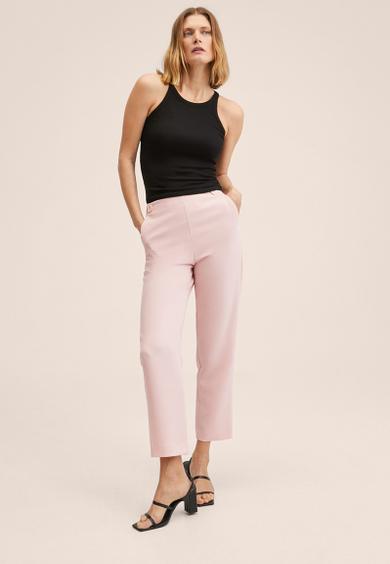 Trousers dorito - light pastel pink