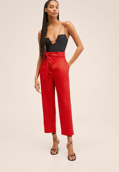 Trousers ampabelt - red