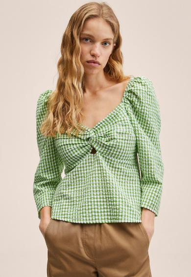Blouse montsera - green