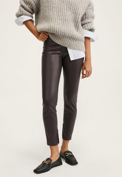 Leggings londonpu - dark brown