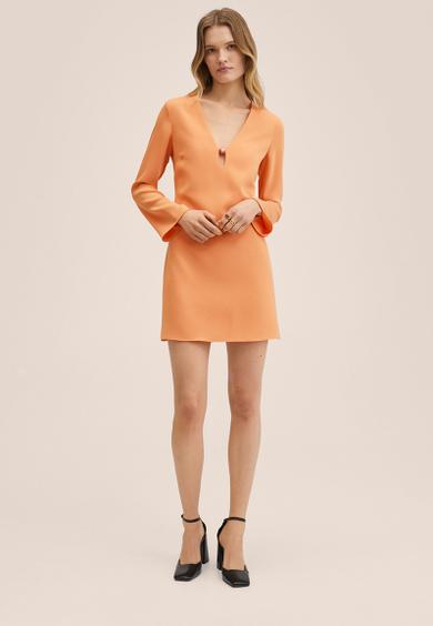 Dress almond - light pastel orange