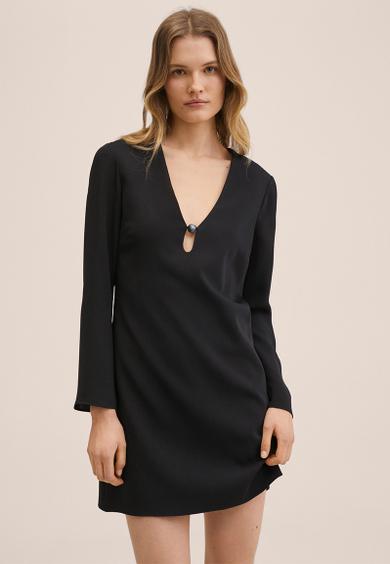 Dress almond - black