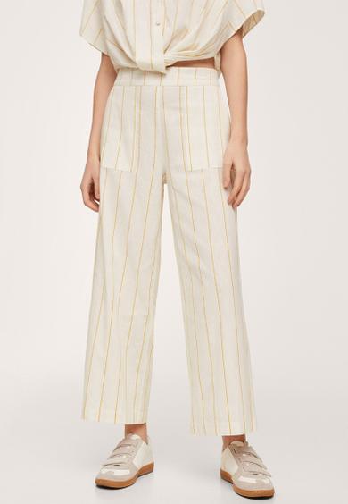 Trousers capri-h - natural