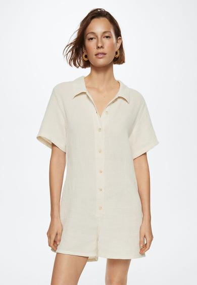 Playsuit bambula - neutral