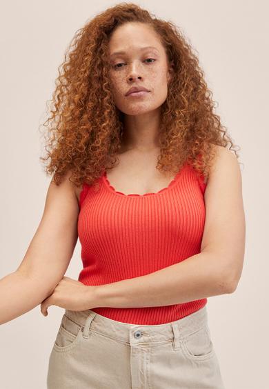Top crochy - dark red