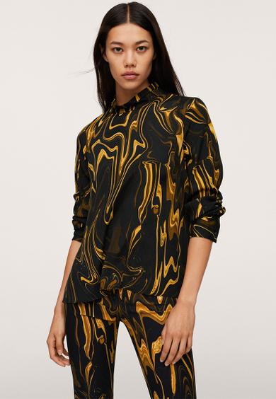 Blouse mostaza - black