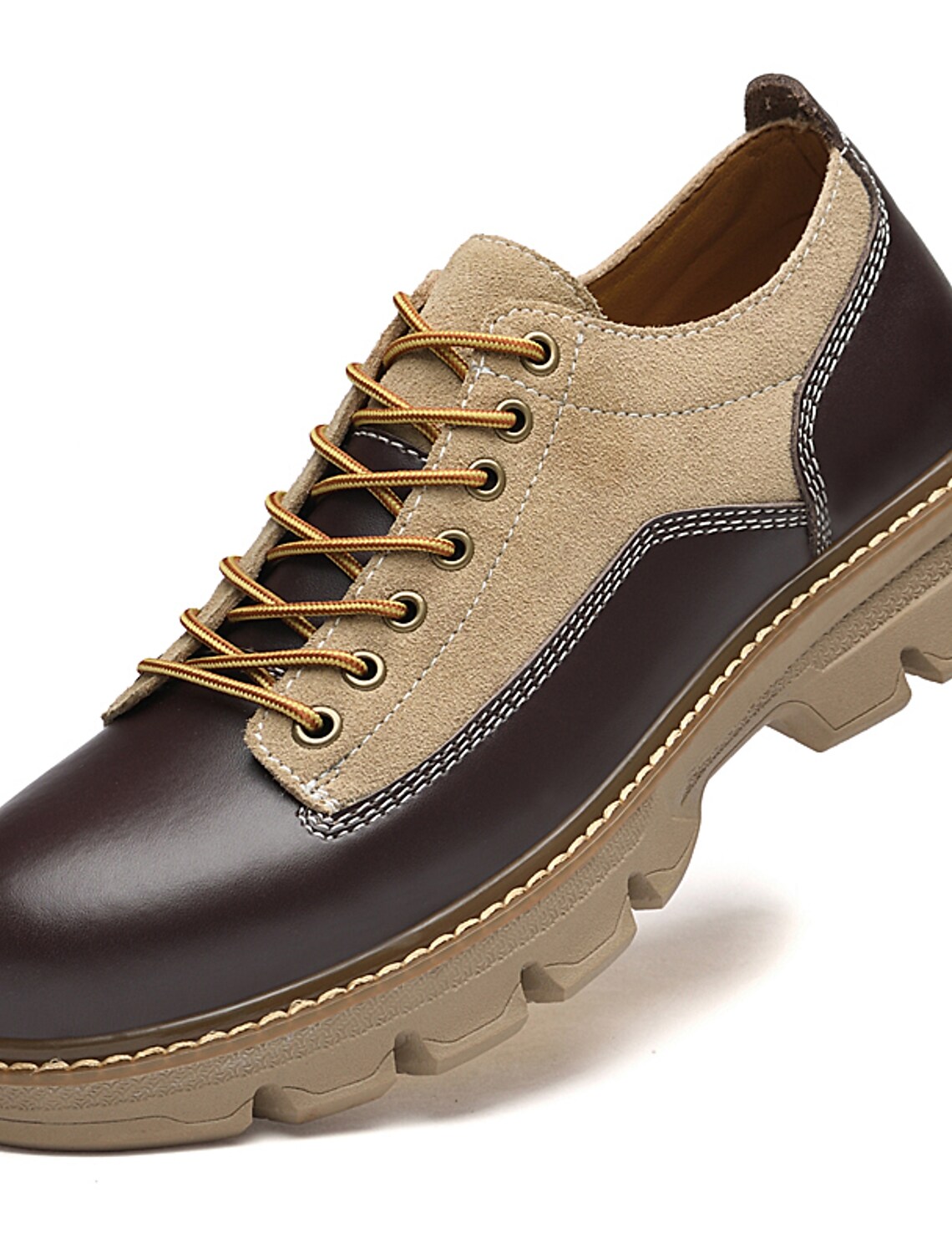 Men's Sneakers Boots Oxfords British Style Plaid Shoes Casual Vintage