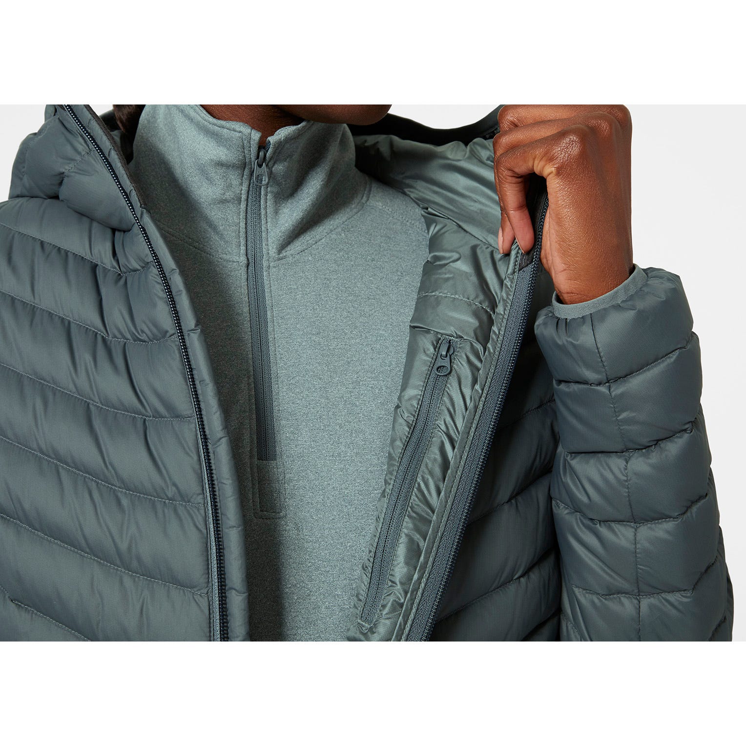 W VERGLAS HOODED DOWN INSULATOR JACKET