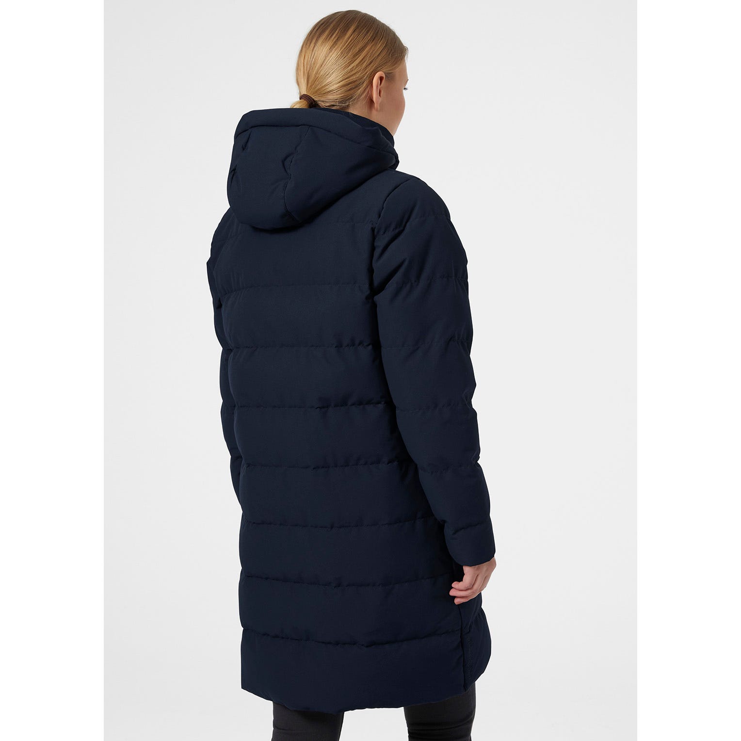 W MONO MATERIAL PUFFY PARKA