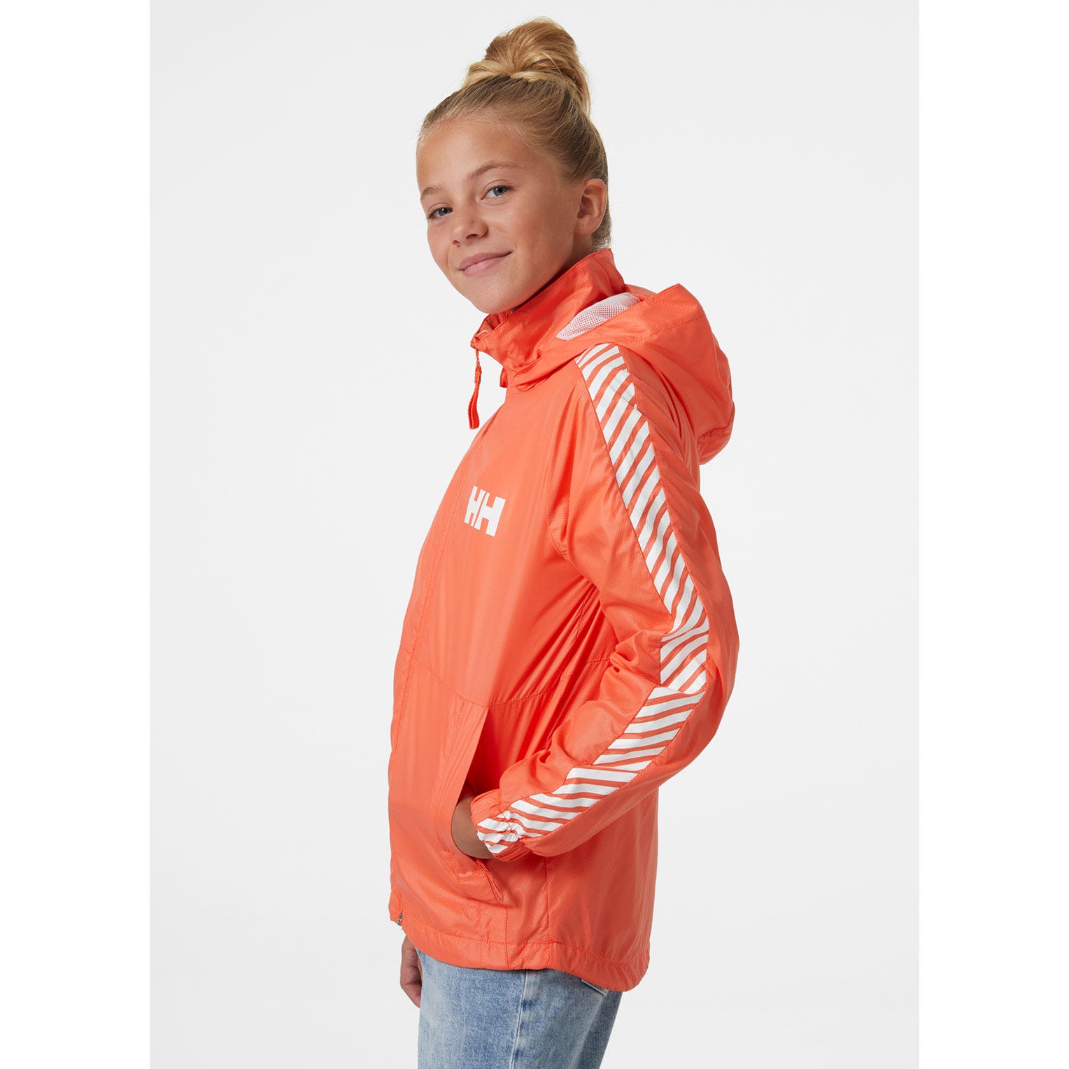 JUNIORS' STRIPE WIND JACKET