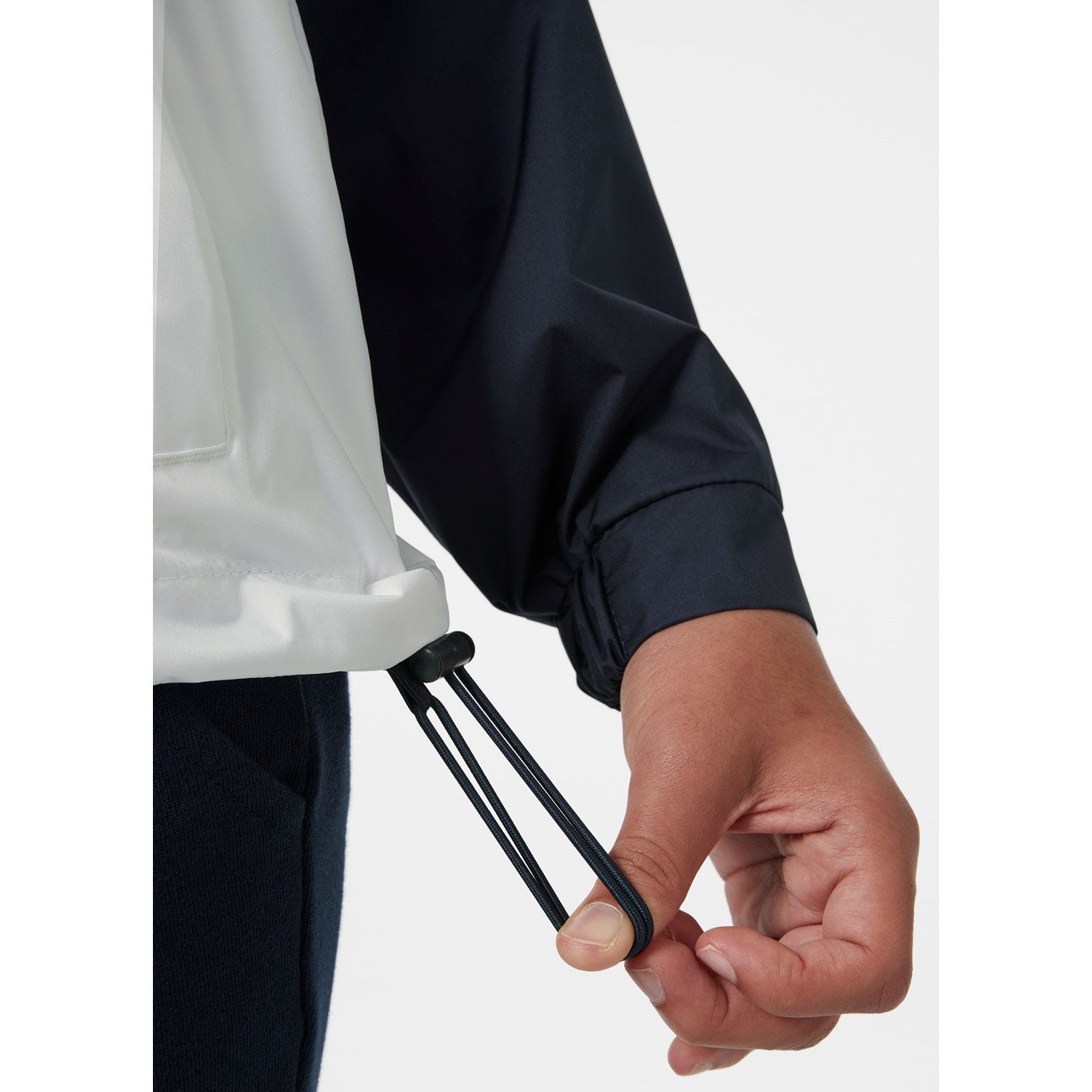 JUNIORS' ACTIVE STRIPE RAIN JACKET