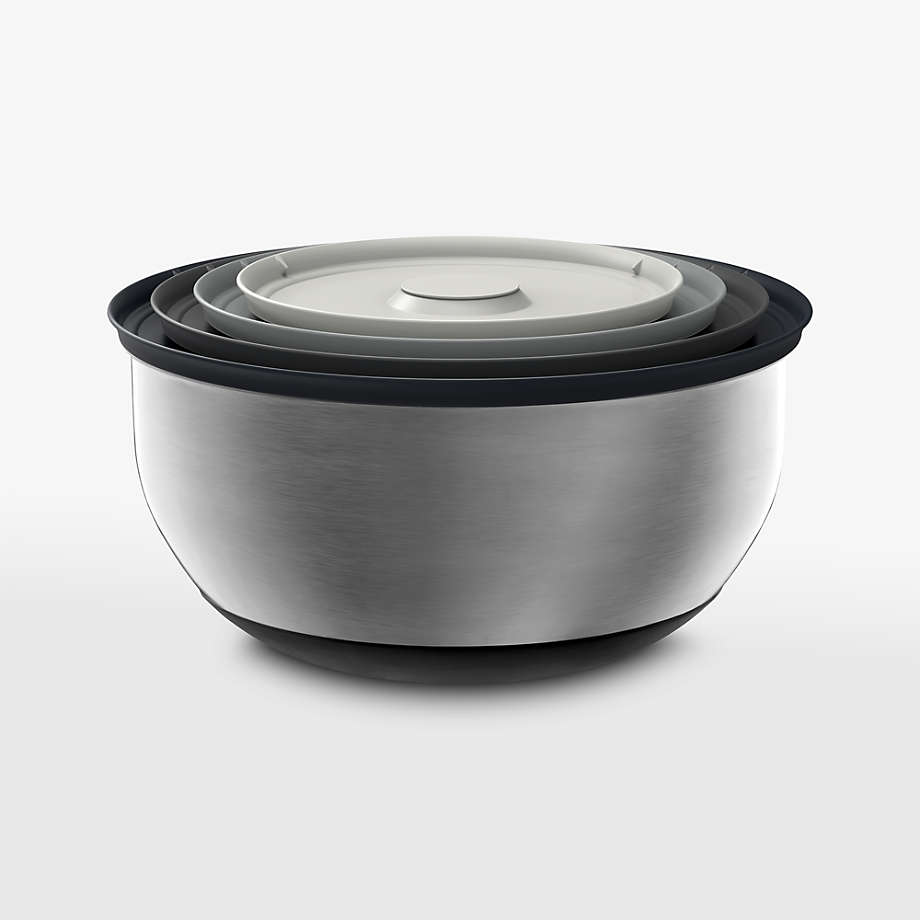 8-Piece Stainless Steel Bowl Set with Lids