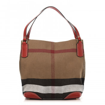 Burberry E-Canvas Calfskin Icon Stripe Louise Bag Archive Beige -  Comprehensive