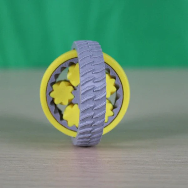 Textured Pocket Sized Gyroscopic Gear Fidget Toy