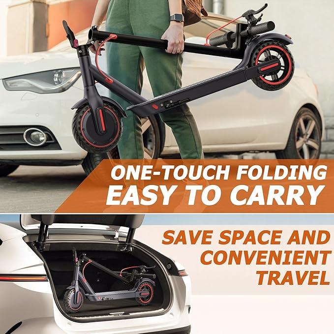 【ladped-VOLTVOGUE】 Electric Scooter – 16 MPH Max Speed, 8.5