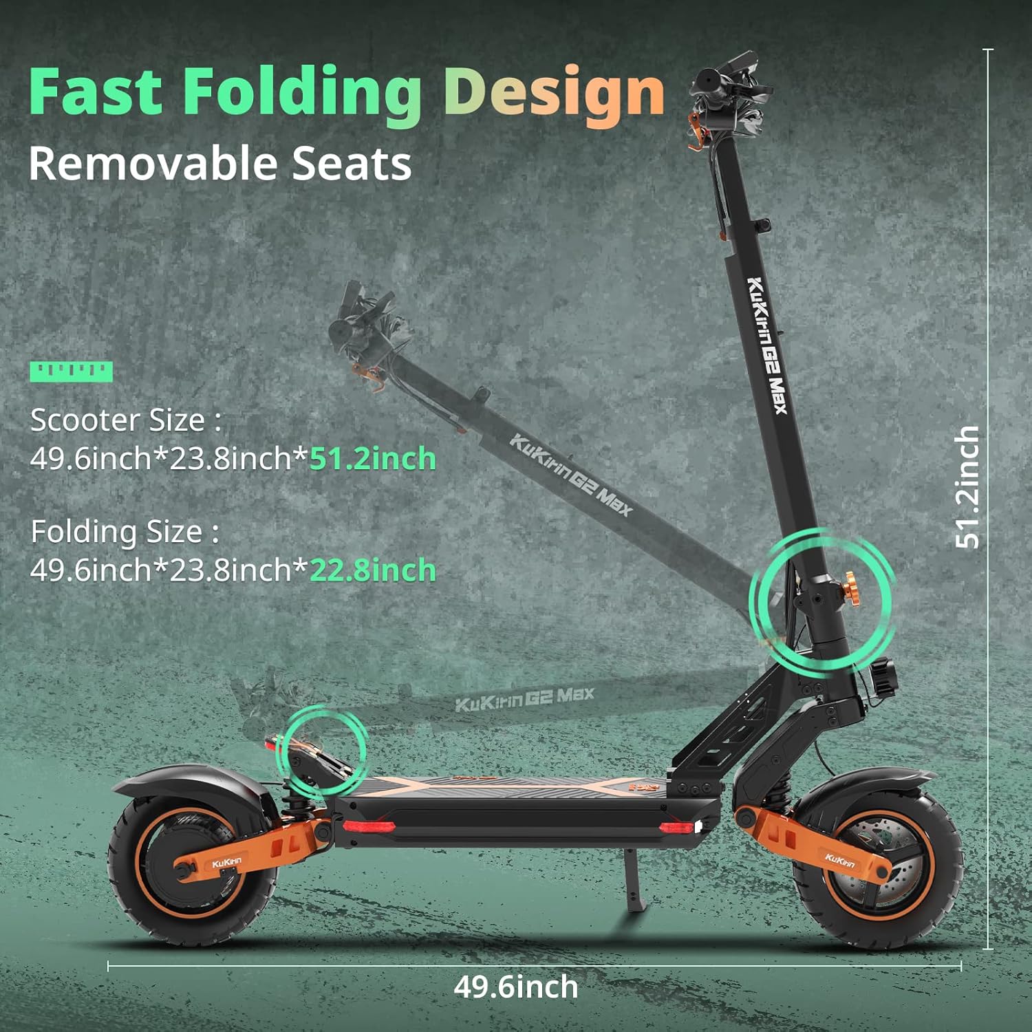🚀KUKIRIN G2 Max Electric Scooter with Seat, Powerful 1000W Motor, 35 MPH Max Speed, 50 Miles Range, 48V/20Ah Large Capacity Battery, Dual Brake Folding Fast e Scooter for Adult🔥Mega Subsidy!